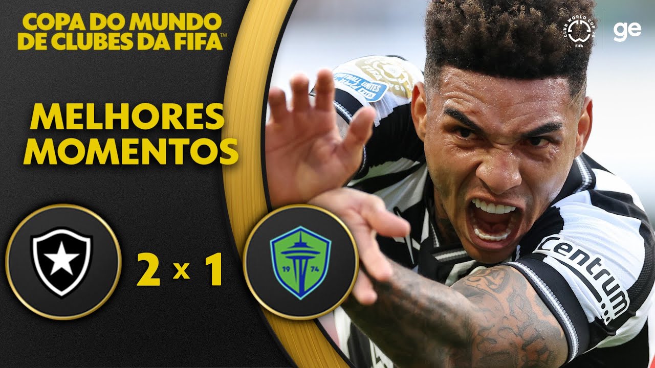 VÍDEO | Gols e melhores momentos da vitória do Botafogo sobre o Seattle Sounders no Super Mundial