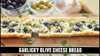GARLICKY Olive Cheese Bread | CRAZY Delicious & Easy to Make