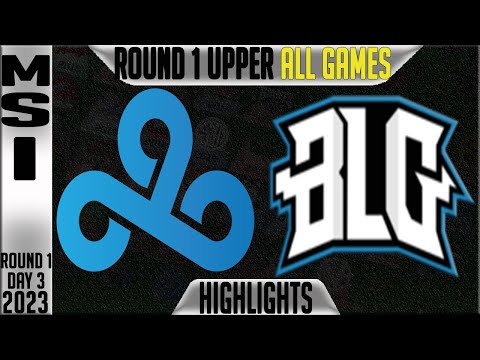 C9 vs BLG Highlights ALL GAMES | MSI 2023 Brackets Round 1 Upper Day 3 | Cloud9 vs Bilibili Gaming