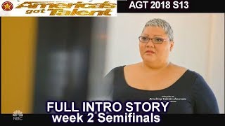 Christina Wells FACES HER FEARS FULL INTRO STORY America&#39;s Got Talent 2018 Semi-Finals 2 AGT