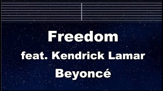 Practice Karaoke♬ Freedom - Beyoncé 【With Guide Melody】 Instrumental, Lyric, BGM