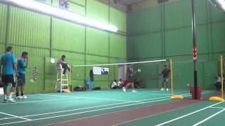 preview picture of video 'ABA Badminton Mens Doubles Elite Second Semi Finals - Dec 22nd 2013 - Mugalivakkam - Chennai'