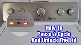 Maytag Washer – How To Unlock Lid & Pause Washing Cycle