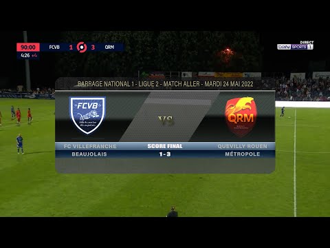 Foot - FCVB vs Quevilly Rouen Métropole 24/05/2022