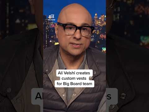 Ali Velshi creates custom vests for Big Board team