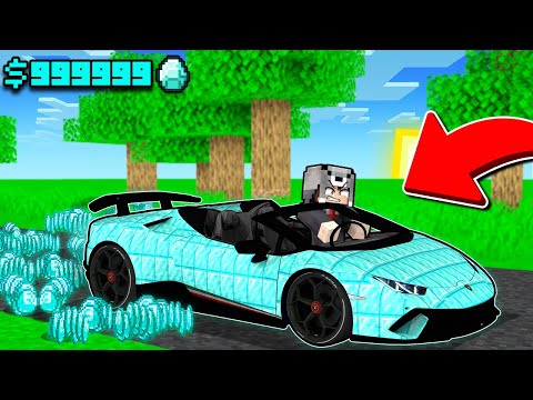 SINIRSIZ ELMAS ÜRETEN ARABA BULDUM 🤑 - Minecraft