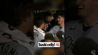 Murakami took Montgomery and his teammates out to a sushi dinner resulting in a new celebration ????