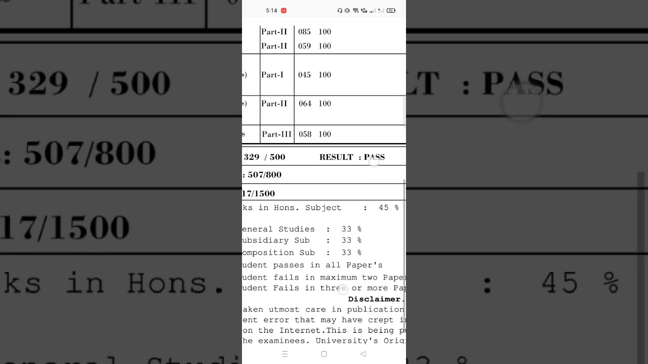 BA  Part3 Patliputra University result 🔥🇮🇳