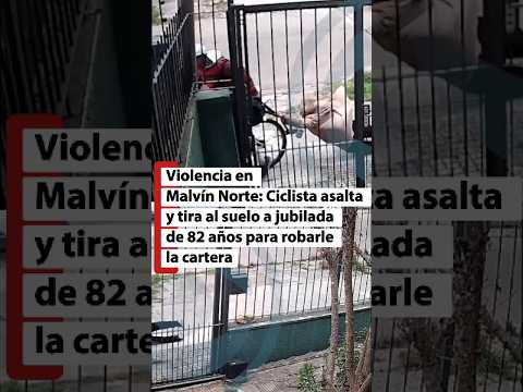 Malvín Norte: Ciclista asalta y tira al suelo a jubilada de 82 años para robarle la cartera