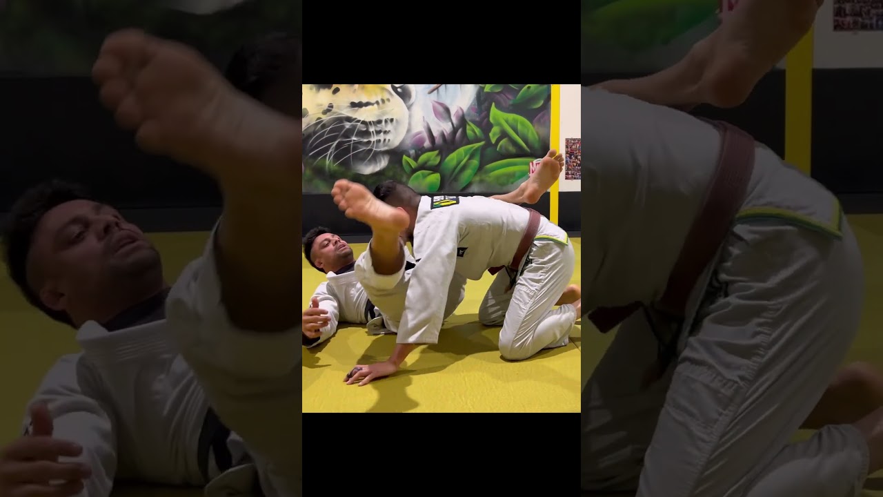 Triangle choke from the omoplata π₯·π₯π#bjj #jiujitsu #brazilianjiujitsu #triangles