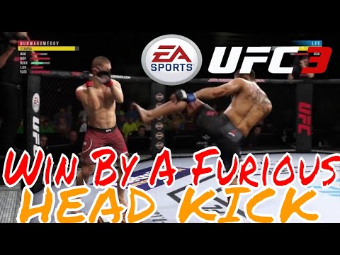 UFC 3 Amazing Multiplayer Win By A Head Kick Must Watch!!!