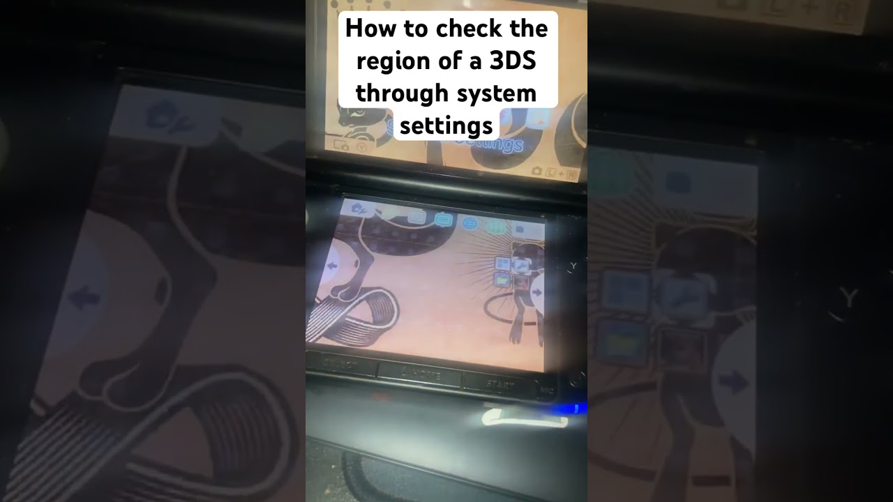 How to check the region of a 3DS system through system settings