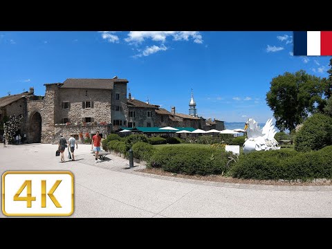 Yvoire, France | Summer 2021【4K】"most beautiful villages of France"