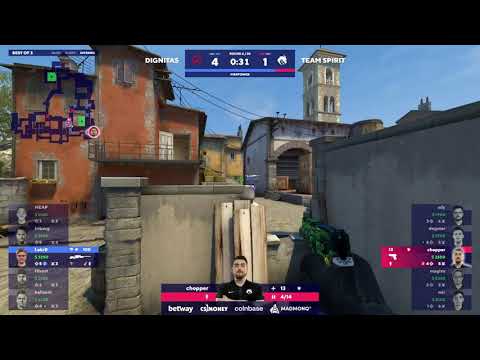 chopper almost 1v4 with p250 clutch against Dignitas  | BLAST Premier Spring Showdown
