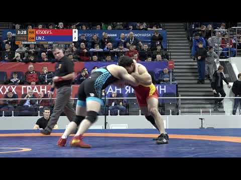 Qual. FS - 86 kg: S. KTSOEV (RUS) v. Z. LIN (CHN)