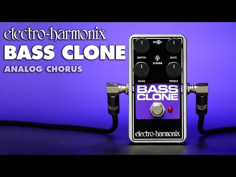 Electro-Harmonix Bass Clone Chorus Effects Pedal with Optimized Bass and Low-End Clarity