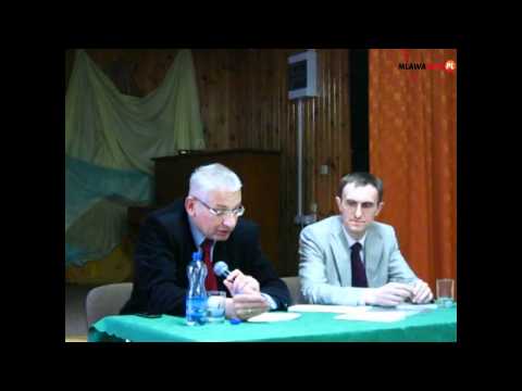 Mława. Ludwik Dorn w Mławie 18 maja 2012 Mlawainfo.pl