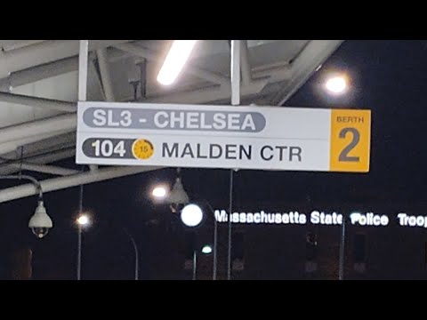Riding MBTA route 104 outbound to Malden. (announcements only)