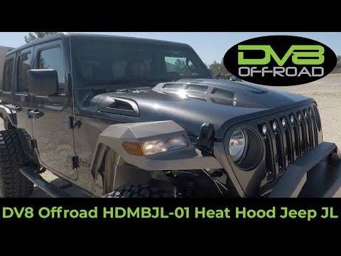 How To Install DV8 Offroad HDMBJL-01 Heat Hood On A 2019 Jeep JL