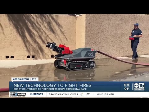 Valley departments tests unmanned firefighting robot