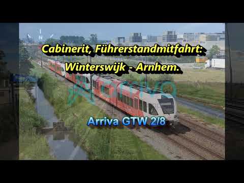 [4K] Cabinerit, Führerstandsmitfahrt: Winterswijk - Arnhem, Arriva.