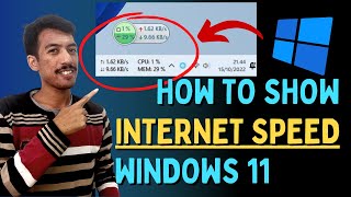 How to Show Internet Speed on Windows 11 - Traffic Monitor