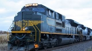 preview picture of video 'NS Erie heritage # 1068 leads NS 55A grain!!!! (10/19/2012) MUST SEE!!!!!!!'