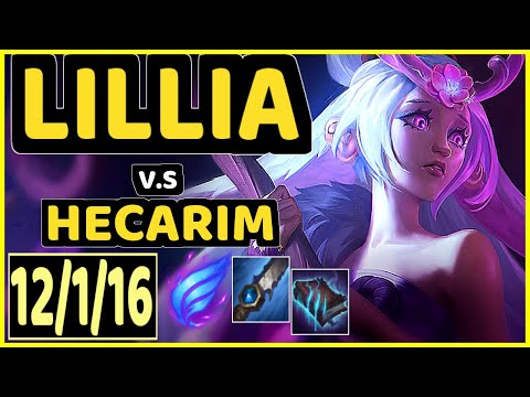 KIREI (LILLIA) vs HECARIM - 12/1/16 KDA JUNGLE CHALLENGER GAMEPLAY - EUW
