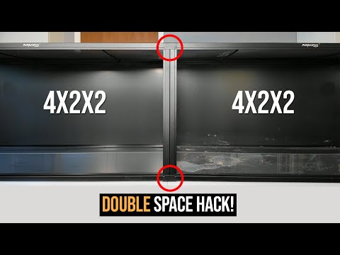 Part of a video titled How to Easily Combine Two Reptile Tanks! - YouTube