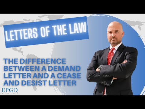 The Key Differences Between a Demand Letter and a Cease and Desist Letter #1MinuteWithEric