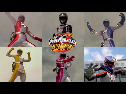 power rangers operation overdrive all single rangers morphs 