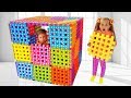 Diana And Roma Playing With Toy Blocks