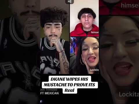 Dkane Wipes his Mustache to Prove its REAL! #dkane #lalogonebrazzy #lalo #tiktok #tiktoklive