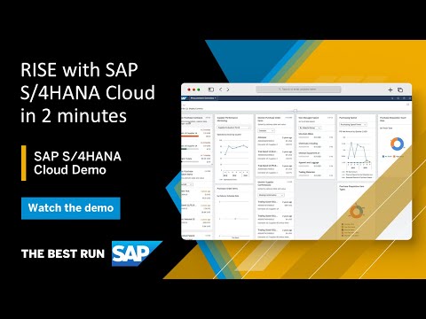 What is RISE with SAP S/4HANA Cloud ? Connect Your Business with intelligent ERP | Overview Demo