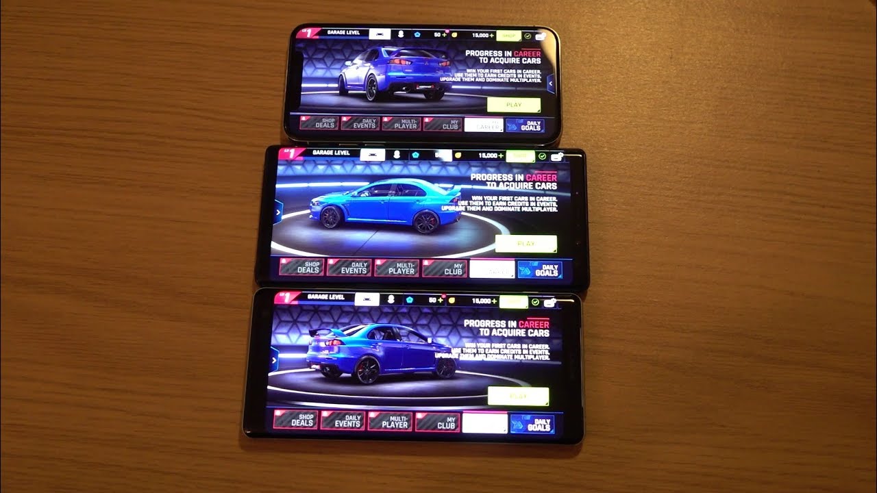 Sony Xperia XZ3 vs Samsung Galaxy Note 9 vs iPhone XS - Gaming Comparison!