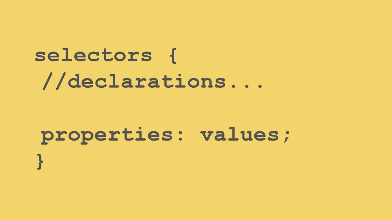 What are Selectors, Declarations, Properties, and Values? [CSS Tutorials for Beginners]