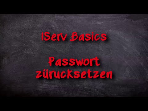 IServ Basics - Passwort zurücksetzen