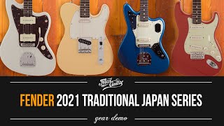 Video thumbnail for The 2021 Fender Traditional Series Made in Japan guitars! The Strat, Tele, Jazzmaster AND Jaguar! by Max Guitar B.V.