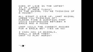 Animal Learning Game for the ZX81
