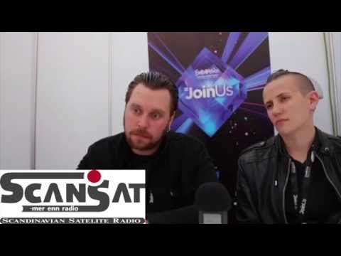 Scansat intervjuer Carl Espen under Eurovision Song Contest, 2014