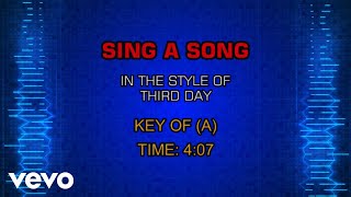 Third Day - Sing A Song (Karaoke)