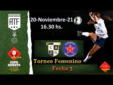Defensores de Glew vs. Estrella de Jeppener - Torneo Femenino Copa Gundy´s - Fecha 3 Zona 2 - AMFSV