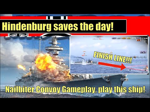 Hindenburg saves the day nailbiter! You have to play this ship! #worldofwarships #hindenburg  #wows