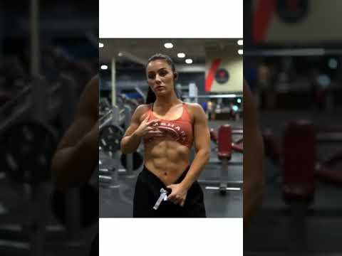 Femalebodybuilder six packs #short