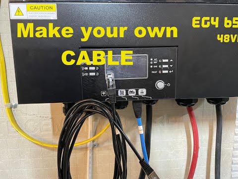 How to make EG4 communications cable | 6500-EX | lifepower4 | bms | make your own | battery comms