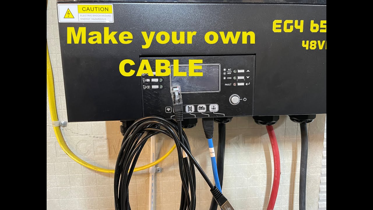 How to make EG4 communications cable | 6500-EX | lifepower4 | bms | make your own | battery comms