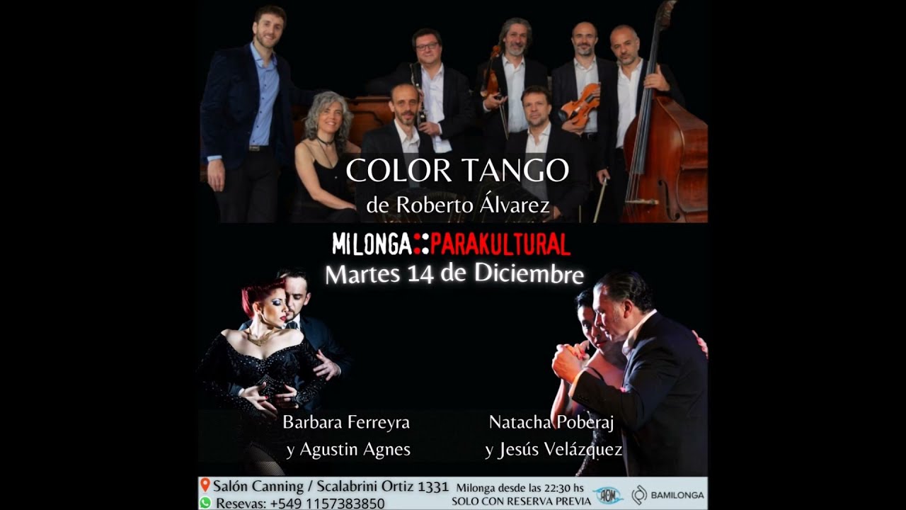 BÁRBARA FERREYRA & AGUSTÍN AGNES BAILAN UN TANGO EN EL PARAKULTURAL - SALÓN CANNING