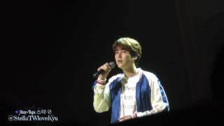 [Fancam] 170520 Kyuhyun Fanmeeting - Love in Time (시절인연)