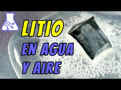 Reacción del Litio con el Agua y con el Aire.