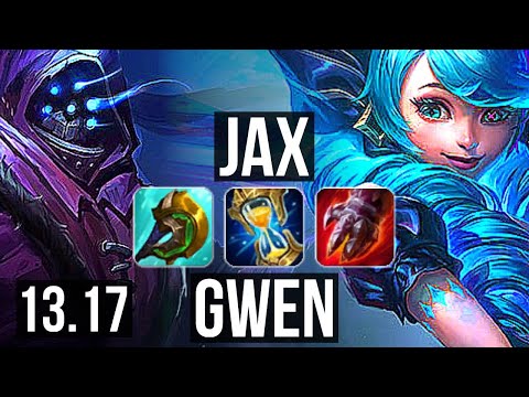 JAX vs GWEN (TOP) | 600+ games, 7/2/3 | KR Diamond | 13.17